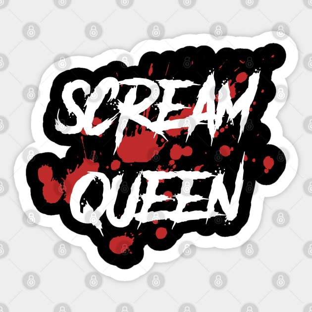 Scream Queen Horror Movie Fanatic Sticker by YeCurisoityShoppe